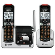 At&T Crl82212 Dect 6.0 Phone Answering System With Caller Id/Call Waiting, 2 Cordless Handsets, Black/Silver