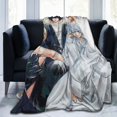 thumbnail image 3 of Death Note Cartoon Printing Throw Blanket, All Seasons Flannel Fleece Blanket, Soft & Warm Plush Blankets for Couch Sofa Bed Camping Travel, 40"x30", 3 of 9