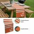thumbnail image 5 of Orange Anchor Table Runner - 70 Inch Long, Kitchen Dining Table Runner Dresser Scarves, Modern Nautical White Geometric Stripes Farmhouse Decor for Coffee Tables Wedding Party Banquet, 5 of 8