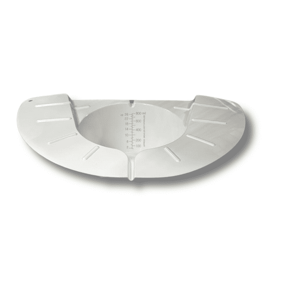 100pcs Urine Specimen Collection Pan 800ml Capacity, White 30181