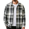 thumbnail image 2 of Cmfcve Men's and Big Men's Long Sleeve Plaid Shirts Fashion Casual Loose Fit Button Down Shirts, 2 of 7