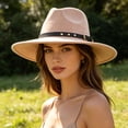 thumbnail image 2 of LIUYUNNN Cowboy Hats for Boys Timeless Fedora Hat For And – Wide Brim Jazz Style With Ethnic Design Flat Unisex Fashion Headwear, One Size, 2 of 4