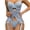 Blue, variant on Women's Lace Underwire Corset Bodysuit Sexy Lingerie Set, Back Cutout Garter Suspender Rave Party Outfit Pink XL