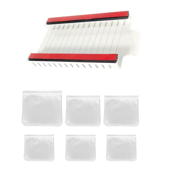 Toystoory Estante para colgar en el refrigerador, bolsa sellada para mantenimiento fresco de alimentos, estante de almacenamiento con pista deslizante, Organizadores de utensilios de cocina Toystoory HA002624-00
