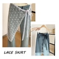 thumbnail image 4 of XINYUAN Floral Embroidery Lace Half-length Gauze Skirt Butt Curtain N4Z8, 4 of 9