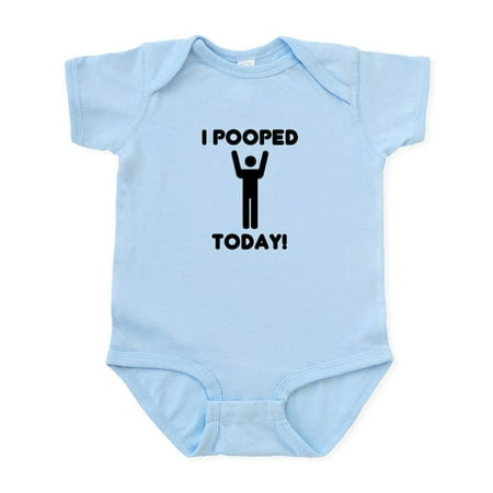 

CafePress - I Pooped Today Infant Bodysuit - Baby Light Bodysuit Size Newborn - 24 Months
