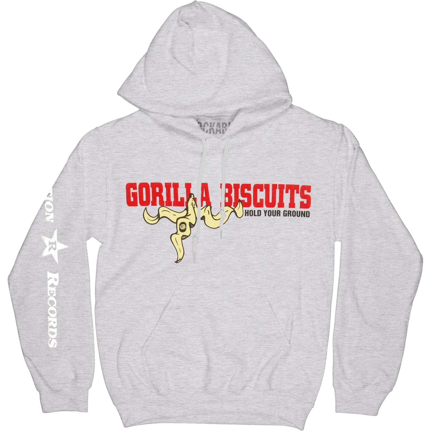 Gorilla Mens Pullover Hooded Sweatshirt Cozy Sport Outwear Gray