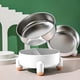 thumbnail image 4 of Laklulu Cuencos Desmontables para Perros, Cuencos de Acero Inoxidable para Perros, Cuencos de Agua para Comida para Perros, Cuenco de alimentación para Mascotas, Inoxidable, 150 * 60 mm, 4 of 5