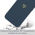 thumbnail image 5 of for iPhone 12 Case Cute Slim Shockproof Phone Case with Wireless Charging Support and Protection, Navy Blue, 5 of 14