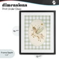 thumbnail image 4 of Stupell Industries Cottage Winged Unicorn over Green Gingham Black Framed Print Under Glass, 13 x 16, by Arlington Prints, 4 of 8