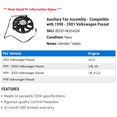 thumbnail image 2 of Auxiliary Fan Assembly - Compatible with 1998 - 2001 Volkswagen Passat 1999 2000, 2 of 2