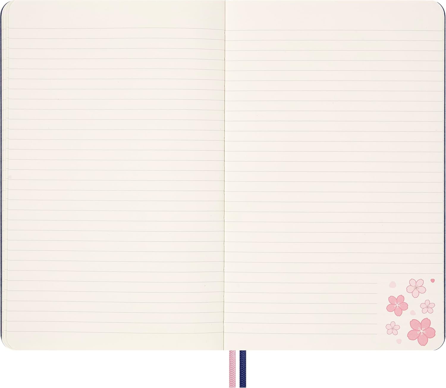 Moleskine Limited Edition Sakura Notebook, Hard Cover, Large (5" x 8.25"), Ruled, Cherry Blossoms, 176 pages
