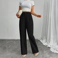 thumbnail image 5 of High Waisted Work Pants for Women Business Casual Outfits Office Dressy Pants Trousers with Pockets Wide-Leg Pants, 5 of 5
