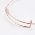 thumbnail image 3 of 10 piezas de aleación de oro rosa para hacer pulseras, 65 mm de diámetro interior y 1,4 mm de ancho. Diseño de pulseras para joyería., 3 of 3