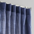 thumbnail image 4 of Prussian Blue Designer Shantung Faux Silk Curtain (1 Panel), Prussian Blue, 50W X 108L, 4 of 6