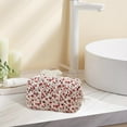 thumbnail image 2 of HILABEE Cosmetic Bag Cosmetic Organizer Floral Printed Lady Portable Multipurpose Travel Red, 2 of 9