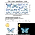 thumbnail image 5 of Calcomanías de pared de mariposas luminosas, arte de pared colorido, decoración de mariposas, calcomanías de pared que brillan en la oscuridad para dormitorio de niños y niñas, 5 of 5