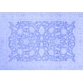 thumbnail image 1 of Ahgly Company Machine Washable Indoor Rectangle Oriental Blue Traditional Area Rugs, 8' x 10', 1 of 4