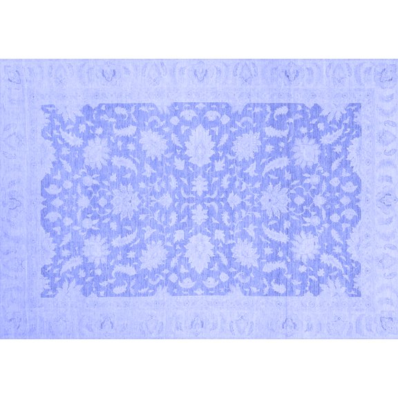 Ahgly Company Indoor Rectangle Oriental Blue Traditional Area Rugs, 3' x 5'
