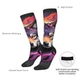 thumbnail image 4 of Naloa Colorful Wolf Head A Thigh High Socks Extra Long Stretchy Sock Women Over Knee High Opaque Stocking Daily Wear, 4 of 6
