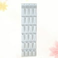 thumbnail image 7 of OUNONA Hanging Door Shoe Storage Organizer with 24 Pockets, Multi-Purpose Cloth Bag for Shoes, Keys, Phones, and Small Items - White, 7 of 7