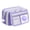Purple, variant on Big Capacity Pencil Case with 3 Compartments, Large Pencil Pouch Pen Bag Organizer for Office Essentials,Purple