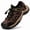 Dark Brown, variant on Men's Closed-Toe Hiking Sandals Breathable Outdoor Fisherman Shoes with Non-Slip Cushioned Sole for Trekking Walking Camping Beach Travel Casual Wear
