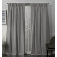 thumbnail image 1 of Exclusive Home Rideaux EH8243-12 2-84P Panneau de Rideau Occultant en Sergé Satiné, Longueur 84 Pouces, Gris Verdien, 1 of 4