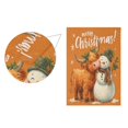 thumbnail image 3 of Birthday Party Garden Flags Outdoor Patio Decoration Flags 28x40in Christmas Snowman and Cute Yak, 3 of 6