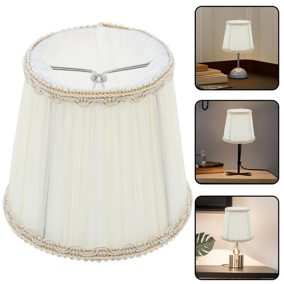 Raindrops Lamp Shades Large Light Cover Fabric Lampshade 12.70X12.70X11.50CM Beige