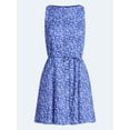 thumbnail image 4 of Free Assembly Women's and Women's Plus Cotton Boatneck Mini Dress, Sizes XS-4X, 4 of 5