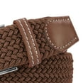 thumbnail image 5 of LELINTA Belt for Men Women, Mens Stretch Braided Web Belt Elastic for Casual Golf Hunting Pants Jeans, Brown, 5 of 6