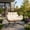 2 Seats-beige, variant on Hanging Egg Chair with Stand, Patio Rattan Wicker Swing Basket Hammock Chair with Cushions, Indoor Outdoor Rigid Lounger for Bedrooms Balconies Gardens, Adult Single Person