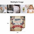 thumbnail image 5 of 4th of July Cloth Napkins, Independence Day USA Flag Butterfly Retro Washable and Reusable Dinner Napkins Set of 8, Table Napkin for Kitchen Party Birthday Wedding Hotel Housewarming 20"x20", 5 of 9