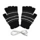 thumbnail image 1 of USB patrón de rayas Calefacción sin dedos de punto de lana Manos Guantes calientes Guantes para Mujeres Hombres Niñas Niños USB Guantes de calefacción, 1 of 2