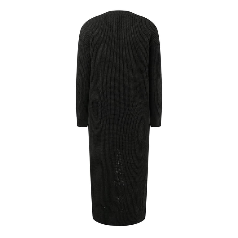 Women's Sweater Dress Knit Dress Dress Midi Dress Knitwear Warm Fashion Plain Outdoor Daily Going Out Crew Neck Long Sleeve Dress Midi Dresses Summer Tunic Dress Sleeveless Tunics Dress Long Sleeve - Women's Sweater Dress Knit Dress Dress Midi Dress Knitwear Warm Fashion Plain Outdoor Daily Going Out Crew Neck Long Sleeve Dress Midi Dresses Summer Tunic Dress Sleeveless Tunics Dress Long Sleeve -