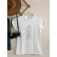 thumbnail image 3 of Manga Girl Daydream Pillow T-Shirt Women -Image by Shutterstock, Female XX-Large, 3 of 4