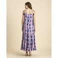 thumbnail image 4 of Moomaya Printed Tiered Dress For Women, Tie Dye Spaghetti Strap Shoulder Dresses, 4 of 9