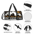 thumbnail image 6 of KLL Not All Who Wander Are Lost4 Duffle Bag For Men Women Sport Gym Fitness Tote Travel Training Workout Basketball Football Weekender, 6 of 8