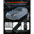 thumbnail image 6 of VEVOR Car Cover, Car Cover Waterproof for Toyota RAV4 Compact SUV, Custom-fit All Weather Sun Rain Wind Frost Dust Snow Protection Full Exterior Covers with Door Zipper and Cotton Lining, Silver, 6 of 9