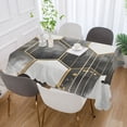 thumbnail image 2 of Yayeee Tablecloths for Rectangular Tables 60 x 108 inch Party Table Cover, Grey Hexagons, 2 of 6