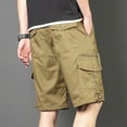 thumbnail image 6 of Maean Men Cotton Cargo Shorts Big and Tall Causal Hiking Summer Short Athletic Pants with Pockets, 6 of 7