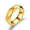 Gold, variant on Stainless Steel Diamond Cut Ring Blue Jewelry For Men And Women Sizes 6 7 8 9 10 11 12 Durable Everyday Wear Accessory