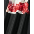 thumbnail image 6 of Matching Family Christmas Pajamas Set Deer Print Long Sleeve Tops and Stretch Casual Plaid Pants Sleepwear, 6 of 7