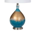 thumbnail image 3 of Lux Lighting 27" Gold/Blue Glass Table Lamp (Set of 2) 3-Way Switch, 3 of 6
