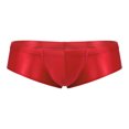 thumbnail image 3 of Traje de baño para hombre, traje de baño de Color sólido, calzoncillos de tiro bajo, bragas con cintura elástica, ropa interior para tomar el sol en Fiesta EN LA Piscina de playa, 3 of 5