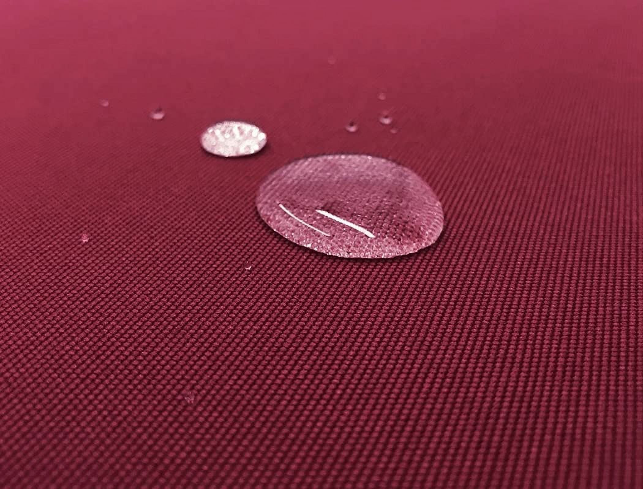 Burgundy  Outdoor Water Patio Chair Cushion Seat Pillow Covers (24 Inch x24 Inch x4 Inch (3 Covers))