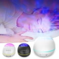 thumbnail image 1 of Bluetooth Projection Night Light with Remote - Color Changing LED Lights & Soothing Sounds for Kids Room, 1 of 2