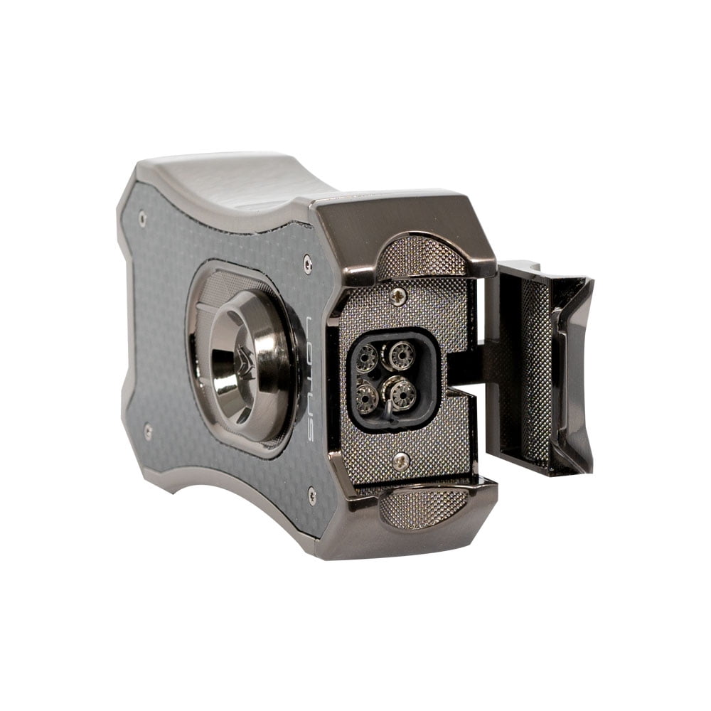 Lotus Emperor Quad Torch Table Lighter Gunmetal
