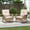 Beige Wicker, variant on ATR ART to REAL 2PCS Outdoor Proch Rocking Chairs, Wicker Rocker Chairs with Waterproof Cushions